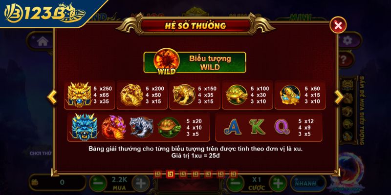 Mẹo quay hũ kho báu tứ linh 123B luôn nổ hũ