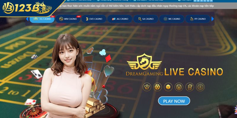 Sảnh Casino DG chuyên nghiệp